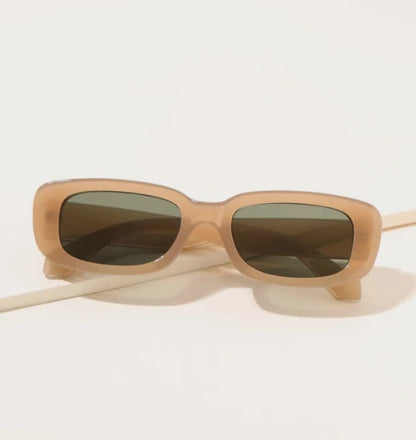 Vintage Square Sunglasses UV400 Retro Square Frame