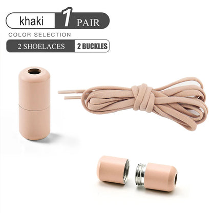 Elastic No Tie Shoelaces with Metal Lock for Kids & Adults