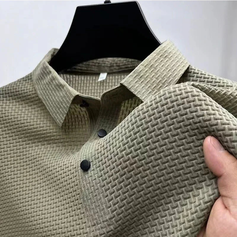 Men's Polo Shirt Breathable Short Sleeve Casual Summer Top