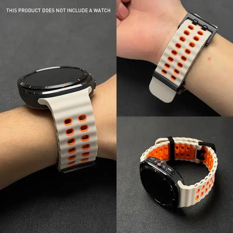 Silicone Watch Band Sport Strap for 47mm Smartwatch