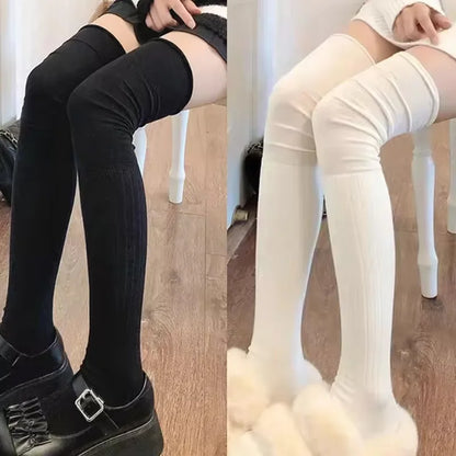 Women's Thigh High Socks Knitted Boot Leg Warmer Socks