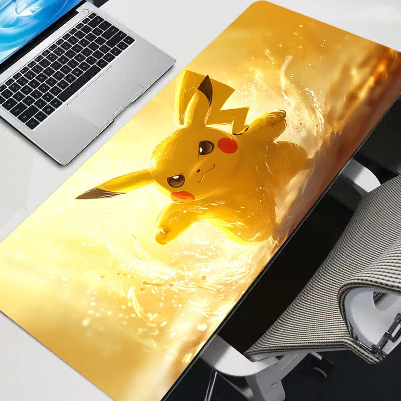 Large Gaming Mouse Pad with Anime-Style Design and Rubber Base