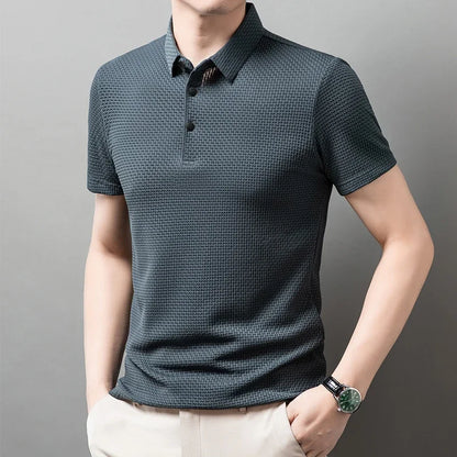 Men's Polo Shirt Breathable Short Sleeve Casual Summer Top
