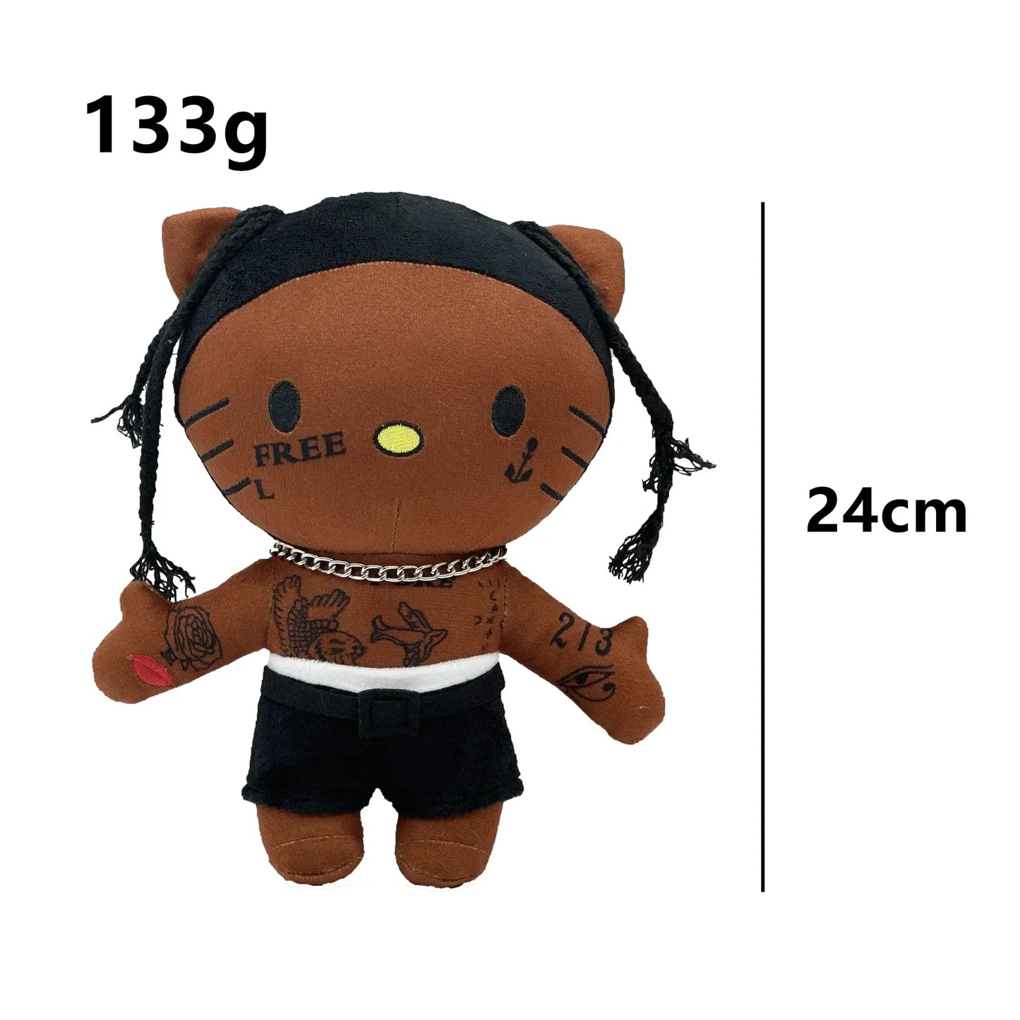 Cat Plush Toy Soft Stuffed Doll with Outfit 20-25cm