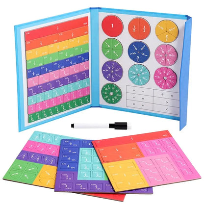 Magnetic Tangram Puzzle Book Wooden Geometry Learning Toy for Kids
