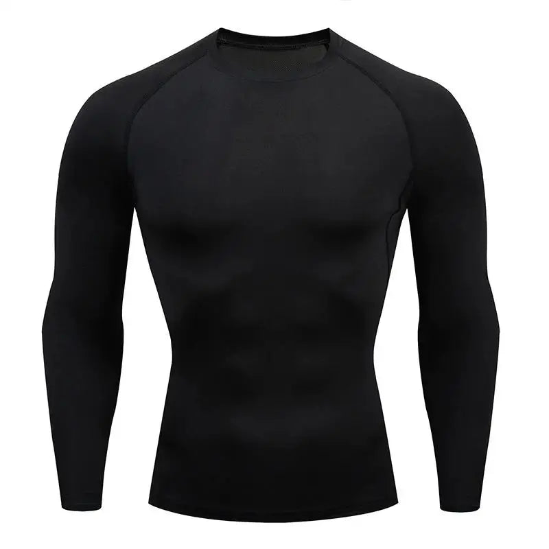 Men's Compression Shirt Long Sleeve Quick Dry Gym Top