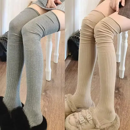 Women's Thigh High Socks Knitted Boot Leg Warmer Socks