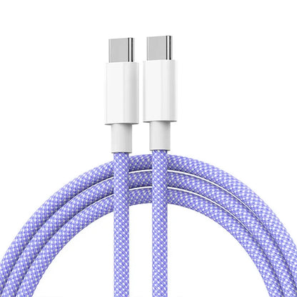 USB-C to USB-C Cable 60W Fast Charging Nylon Braided Data Cable