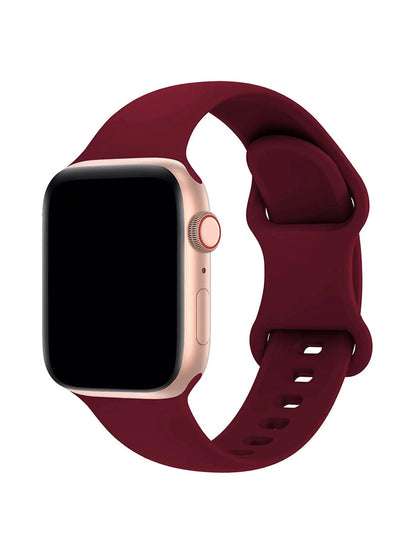 Silicone Watch Band Waterproof Sports Strap for 38mm–49mm Watches