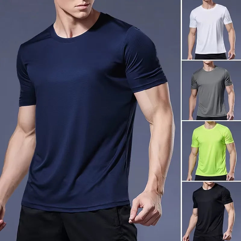 Men's Compression Running Shirt Quick Dry Gym Sports T-Shirt