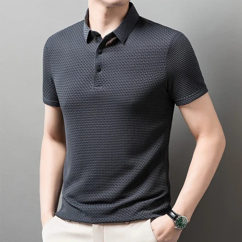 Men's Polo Shirt Breathable Short Sleeve Casual Summer Top