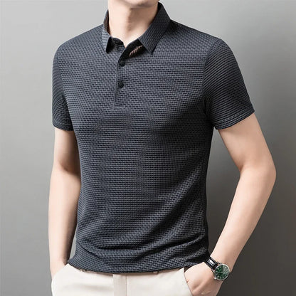 Men's Polo Shirt Breathable Short Sleeve Casual Summer Top