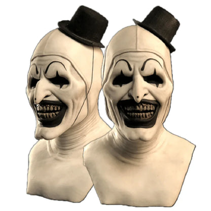 Horror Clown Costume with Optional Latex Mask for Adults