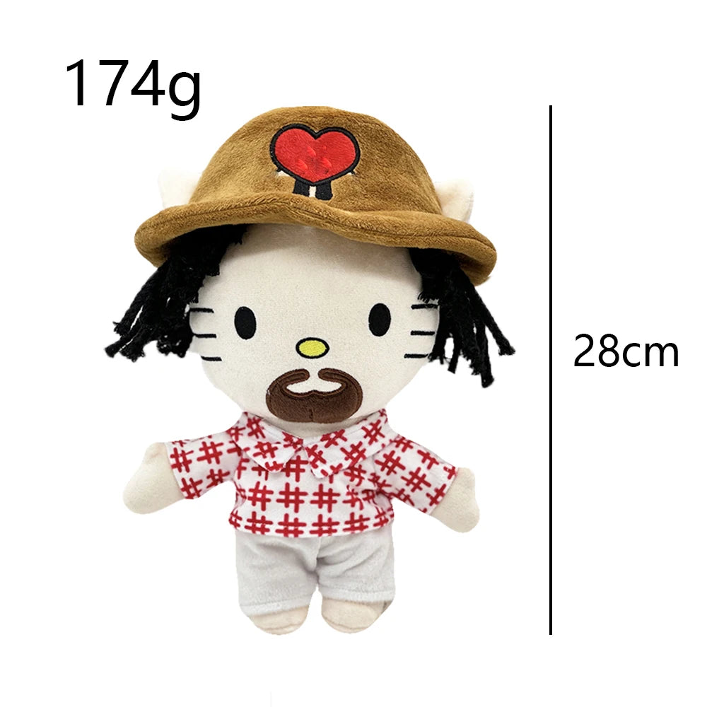 Cat Plush Toy Soft Stuffed Doll with Outfit 20-25cm