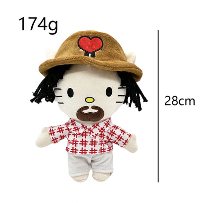Cat Plush Toy Soft Stuffed Doll with Outfit 20-25cm