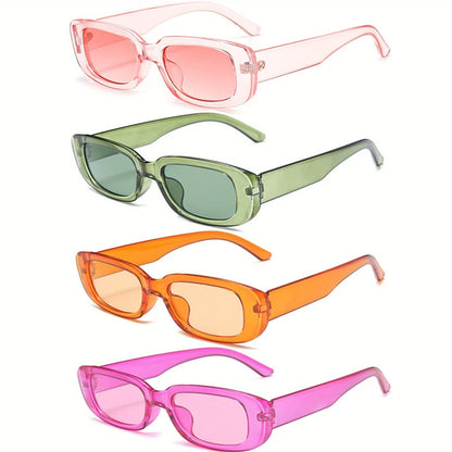 Vintage Square Sunglasses UV400 Retro Square Frame