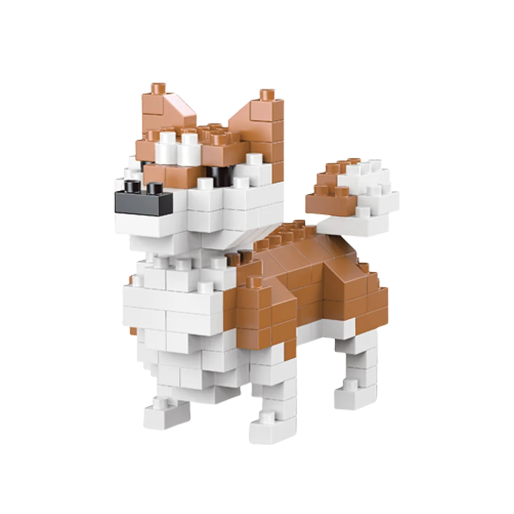 Dog Building Block Set Mini Micro Brick Construction Model Toy